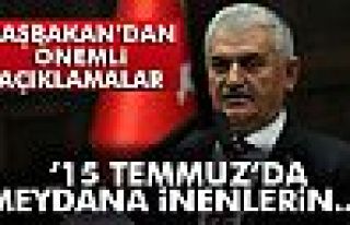 BAŞBAKAN YILDIRIM'DAN ÖNEMLİ AÇIKLAMALAR!