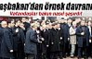 Başbakan’dan örnek davranış