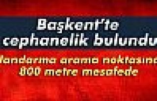 Başkent’te cephanelik bulundu