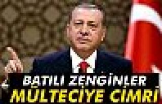 Batılı zenginler mülteciye cimri