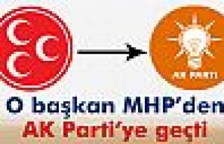 Belediye başkanı MHP’den istifa edip AK Parti’ye...