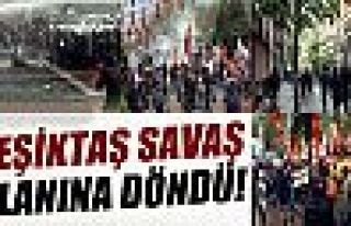 Beşiktaş'ta polis müdahalesi!