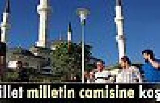 Beştepe Millet Camii'nde bayram namazı