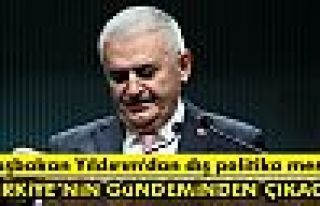 Binali Yıldırım'dan dış politika mesajı