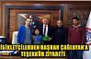 BİSİKLETÇİLERDEN BAŞKAN ÇAĞLAYAN'A TEŞEKKÜR...