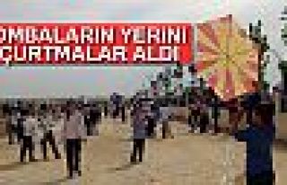 BOMBALARIN YERİNİ UÇURTMALAR ALDI!