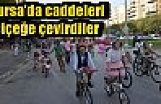 Bursa’da caddeleri çiçeğe çevirdiler