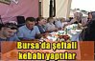 Bursa'da şeftali kebabı yaptılar