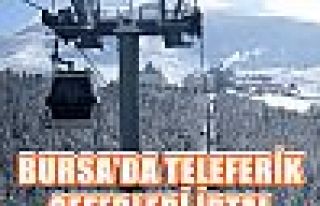 Bursa'da Teleferik Seferleri İptal