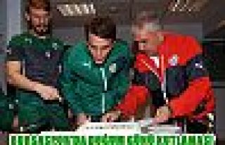 Bursaspor'da doğum günü kutlaması