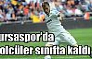 Bursaspor’da golcüler sınıfta kaldı