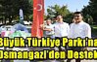 Büyük Türkiye Parkı’na Osmangazi’den Destek...