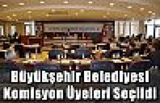 Büyükşehir Belediyesi Komisyon Üyeleri Seçildi