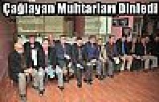 Çağlayan Muhtarları Dinledi 