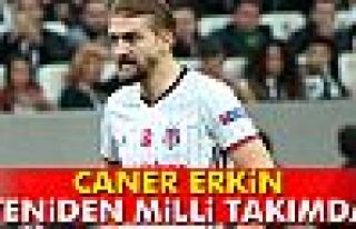 Caner Erkin yeniden milli takımda