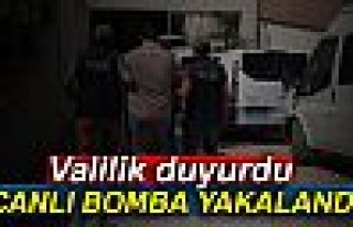 CANLI BOMBA YAKALANDI!