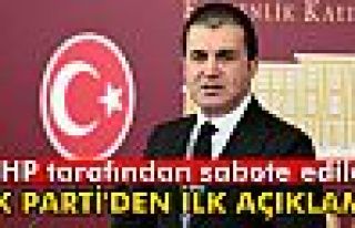 Çelik: 'CHP tarafından sabote edildi'