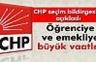 CHP seçim bildirgesini açıkladı