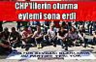 CHP'lilerin oturma eylemi sona erdi