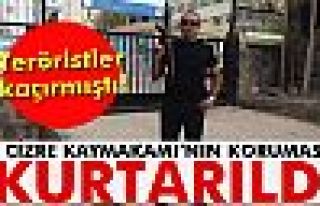 Cizre Kaymakamı’nın koruması kurtarıldı