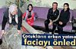 Çocukların erken yatması faciayı önledi