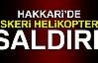 Çukurca'da askeri helikoptere roketli saldırı