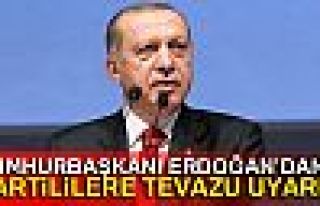 CUMHURBAŞKANI ERDOĞAN PARTİLİLERİ UYARDI!