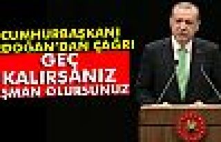 Cumhurbaşkanı Erdoğan'dan iş adamlarına çağrı