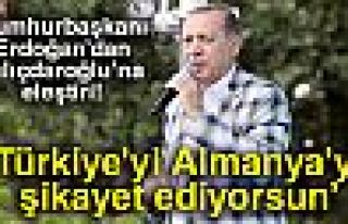 CUMHURBAŞKANI ERDOĞAN'DAN KILIÇDAROĞLU'NA ELEŞTİRİ!