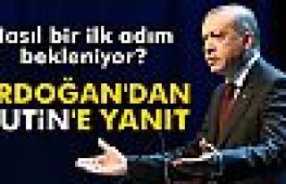 Cumhurbaşkanı Erdoğan'dan Putin'e yanıt