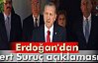 Cumhurbaşkanı Erdoğan'dan Suruç açıklaması