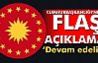 Cumhurbaşkanlığı'ndan flaş açıklama!