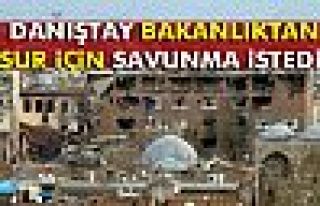 Danıştay Sur için savunma istedi