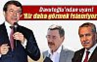 Davutoğlu: Arınç ve Gökçek'i uyardım