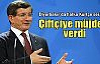 Davutoğlu, çiftçiye müjdeyi verdi