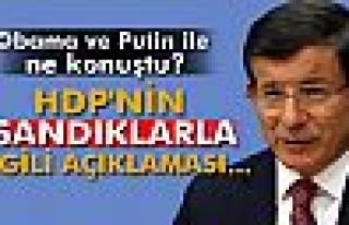 Davutoğlu: 'HDP’nin sandıklarla ilgili açıklaması...'