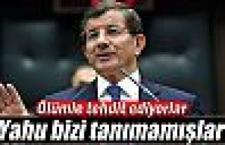 Davutoğlu: 'Ölümle tehdit ediyorlar'