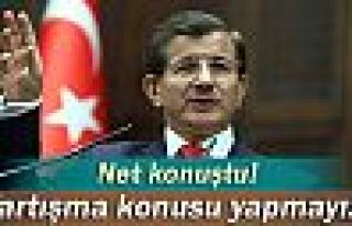 Davutoğlu: 'Tartışma konusu yapmayız'