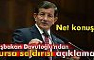 Davutoğlu'ndan Bursa saldırısı açıklaması