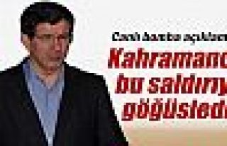 Davutoğlu'ndan canlı bomba açıklaması