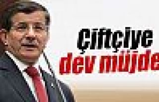 Davutoğlu'ndan çiftçilere müjde!