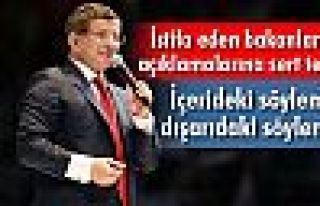 Davutoğlu’ndan istifa eden bakanlar açıklaması