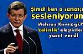 Davutoğlu'ndan Mahsun Kırmızıgül'e yanıt