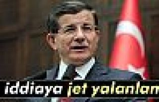 Davutoğlu'ndan o iddiaya jet yalanlama