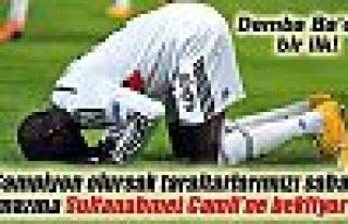 Demba Ba'dan taraftara namaz çağrısı