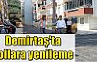 Demirtaş'ta yollara yenileme