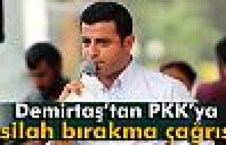 Demirtaş’tan PKK’ya silah bırakma çağrısı