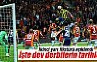 Derbi tarihleri açıklandı