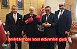 Devlet Bahçeli boks eldivenleri giydi