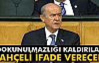 Devlet Bahçeli ifade verecek